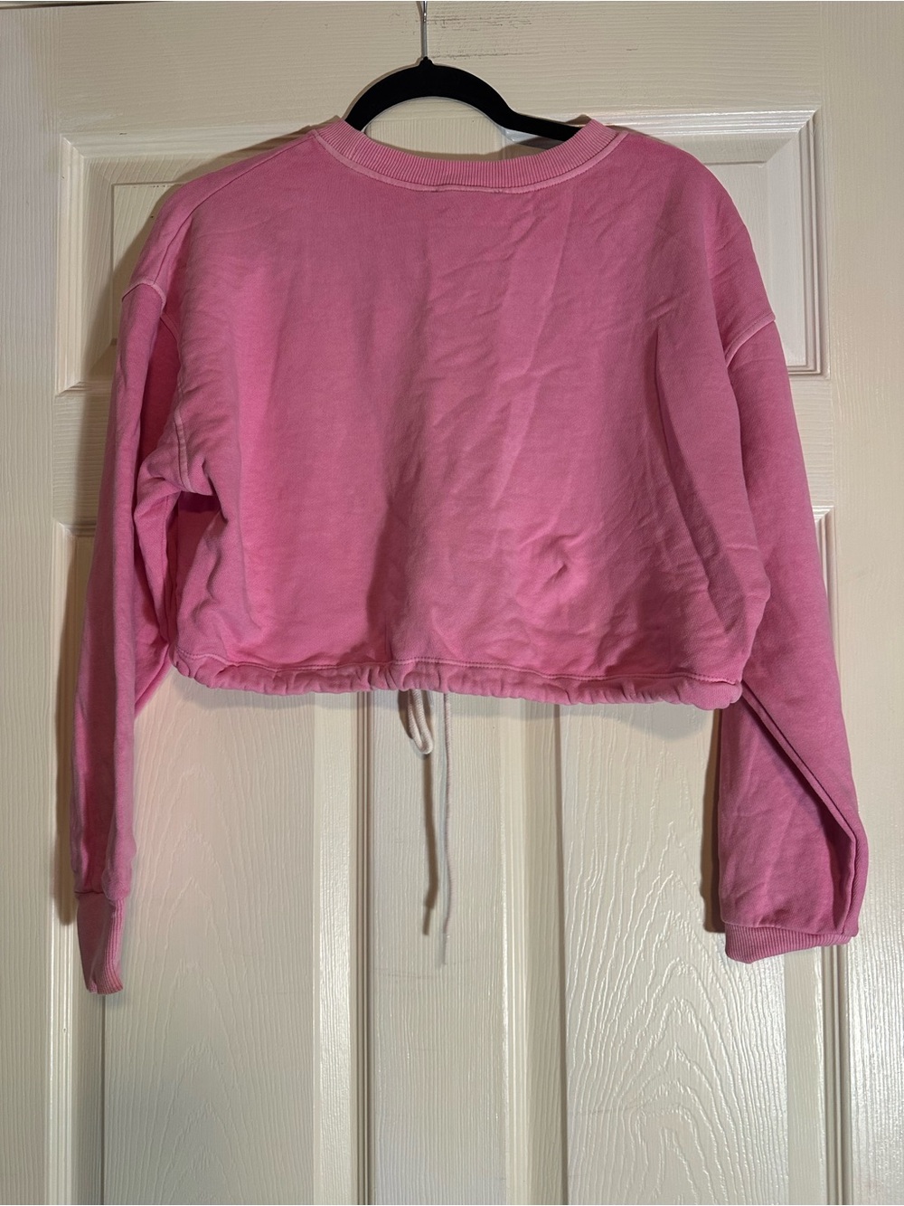 Juicy Couture Forever 21 collab Pink Cropped Drawstring Sweatshirt - Picture 2 of 3